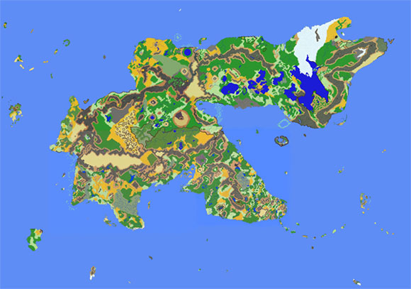 map: Continent of Irendi